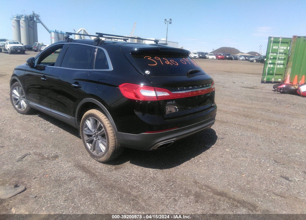 2016 LINCOLN MKX RESERVE VIN: 2LMTJ8LPXGBL75775