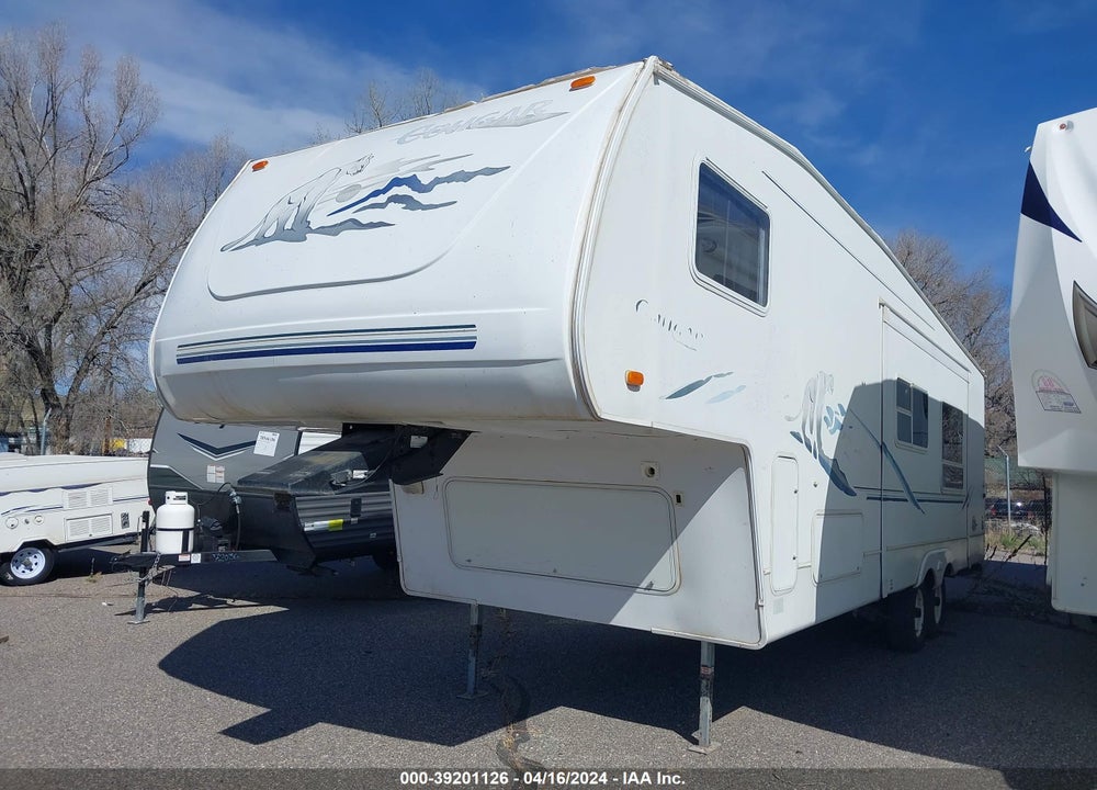 2002 COUGAR KEYSTONE VIN: 4YDF2812222031113
