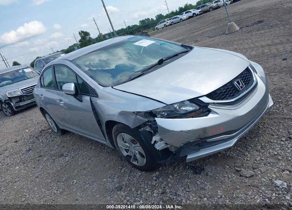 2015 HONDA CIVIC LX VIN: 19XFB2F58FE009578