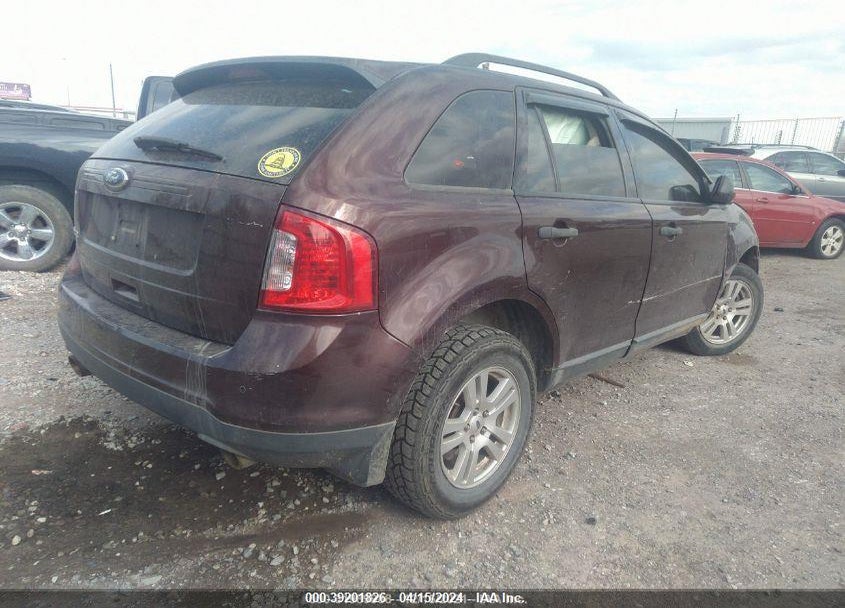 2012 FORD EDGE VIN: 2FMDK3GCXCBA12507
