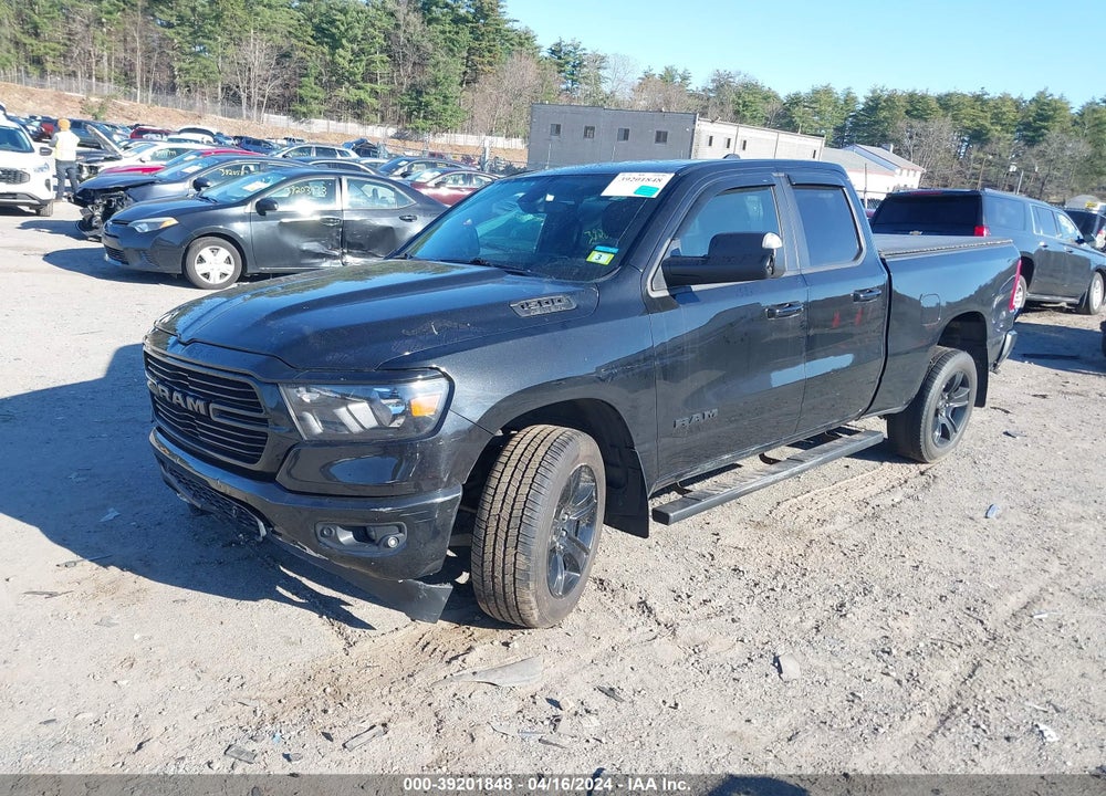 2020 RAM 1500 BIG HORN QUAD CAB 4X4 6'4 BOX VIN: 1C6SRFBT6LN318731