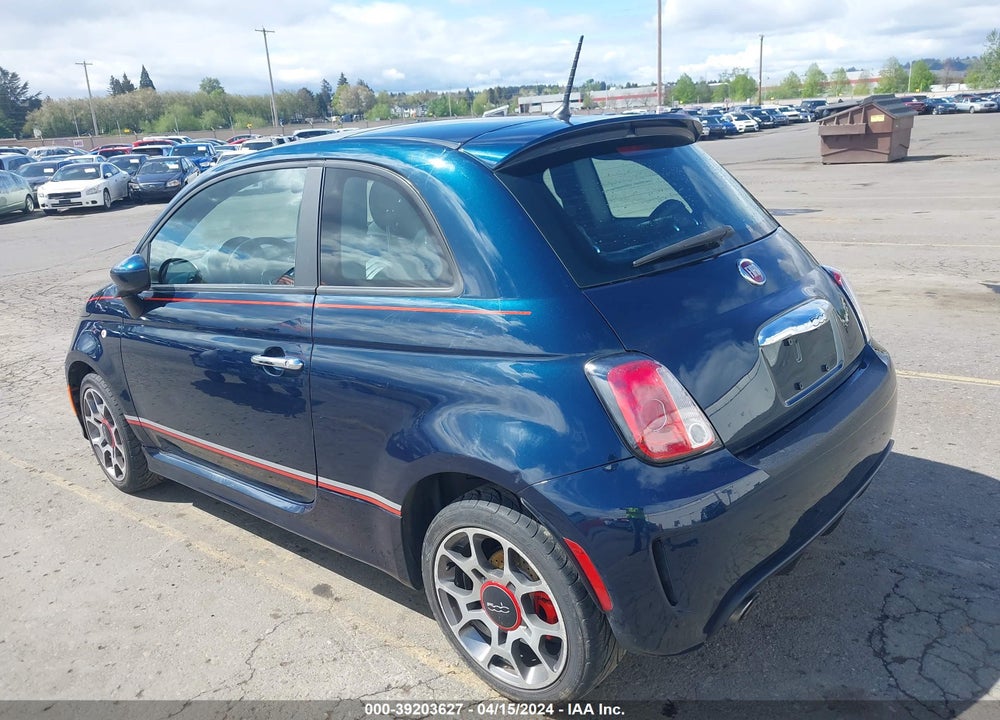 2013 FIAT 500 TURBO VIN: 3C3CFFHH5DT691211