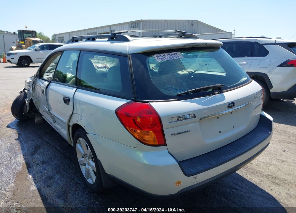 2007 SUBARU OUTBACK 2.5I VIN: 4S4BP61C177335619