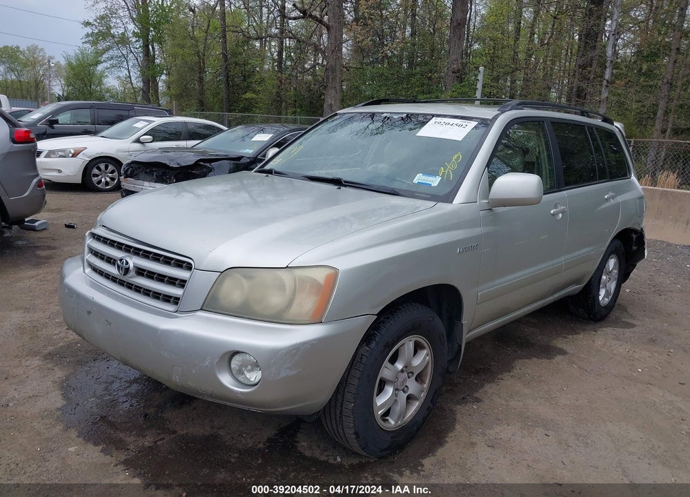 2003 TOYOTA HIGHLANDER LIMITED V6 VIN: JTEGF21A430114633