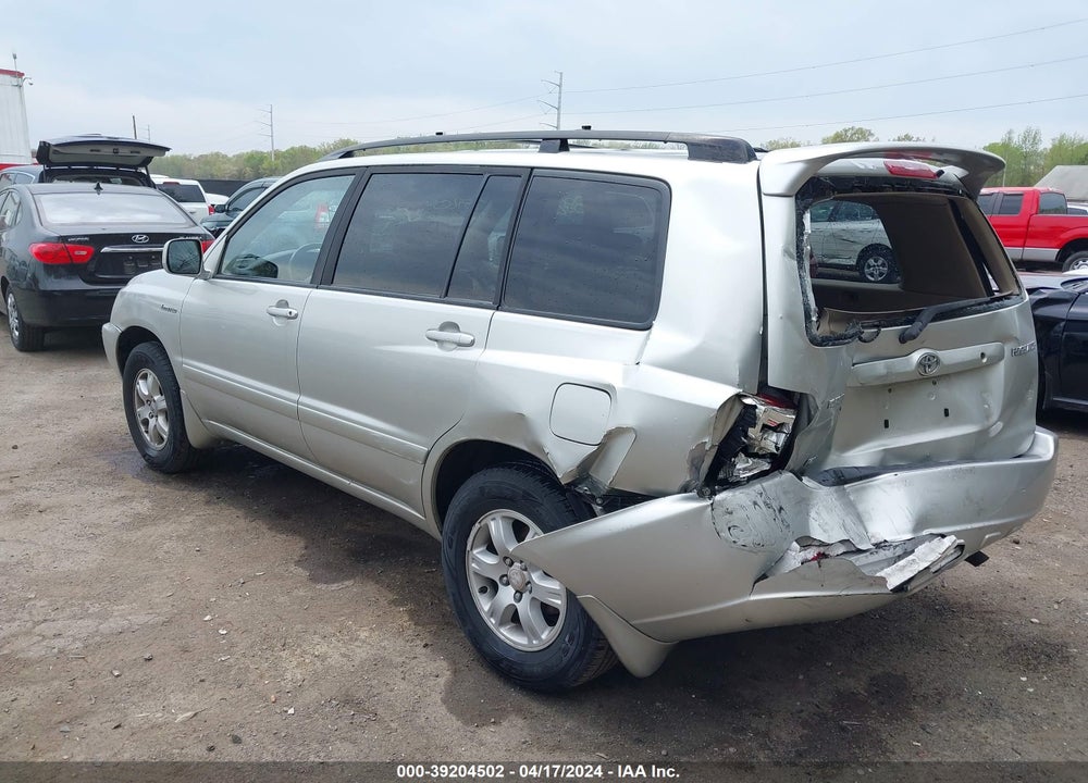 2003 TOYOTA HIGHLANDER LIMITED V6 VIN: JTEGF21A430114633