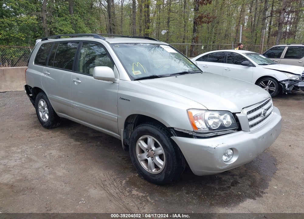 2003 TOYOTA HIGHLANDER LIMITED V6 VIN: JTEGF21A430114633