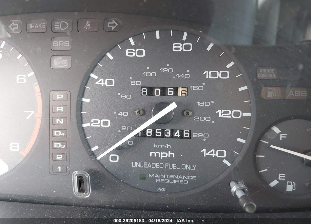 1994 HONDA ACCORD EX VIN: 1HGCD7257RA039499