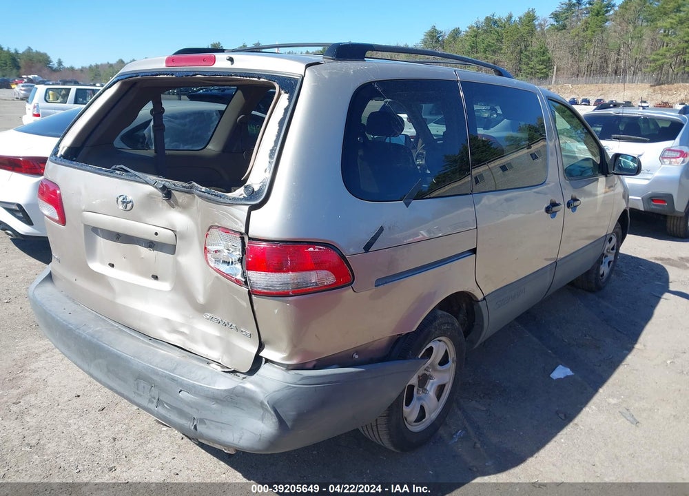 2003 TOYOTA SIENNA CE VIN: 4T3ZF19C53U551954