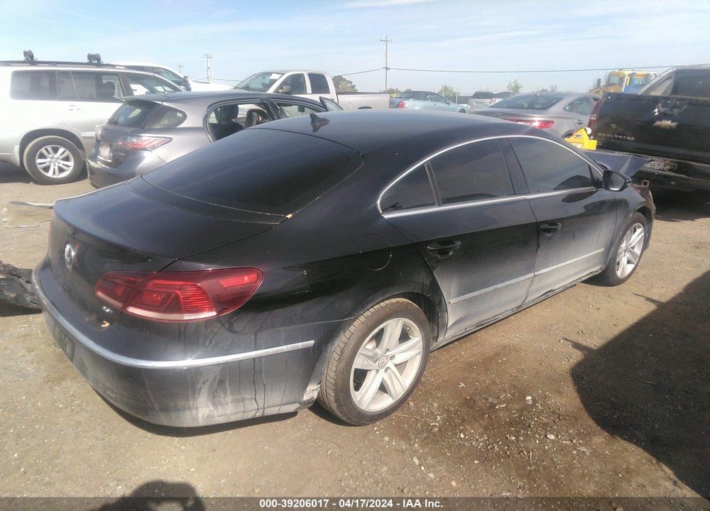 2013 VOLKSWAGEN CC 2.0T SPORT VIN: WVWBP7ANXDE566733