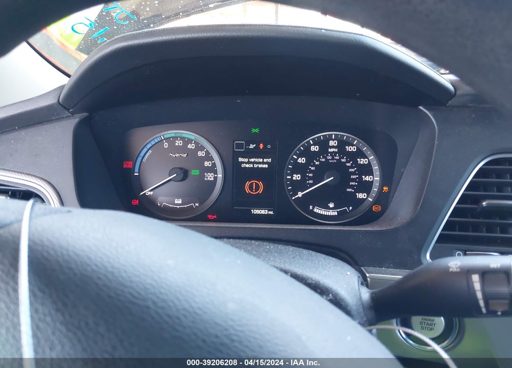 2016 HYUNDAI SONATA HYBRID SE VIN: KMHE24L1XGA031879