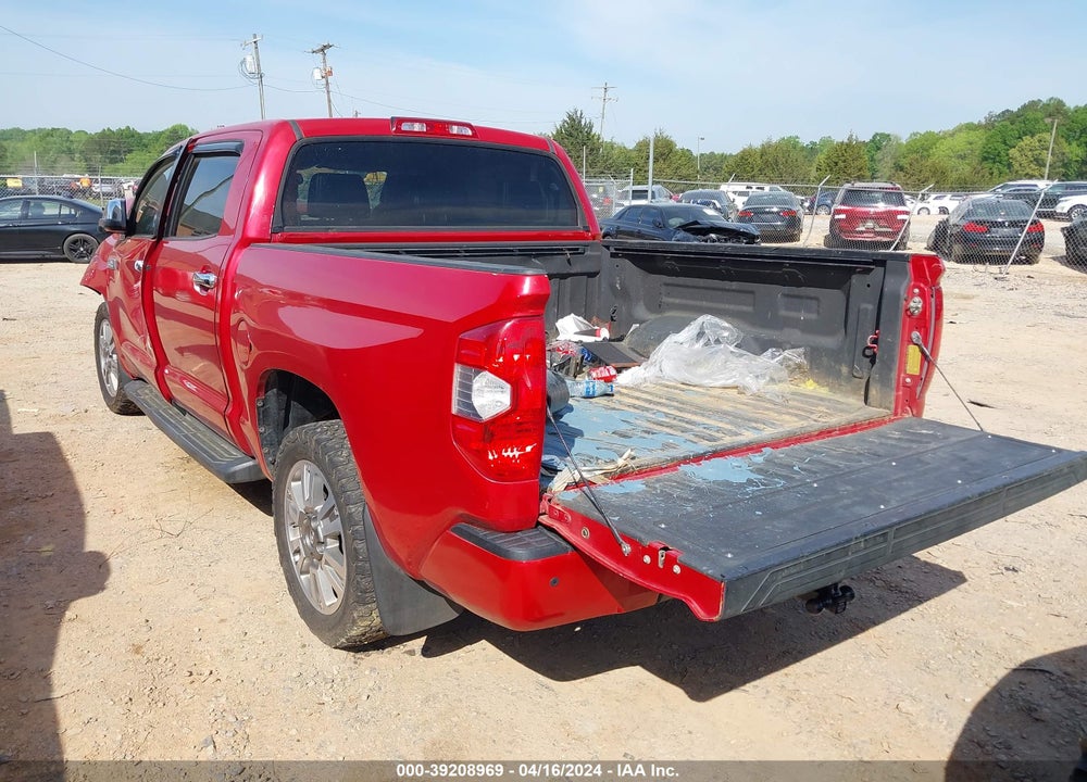 2016 TOYOTA TUNDRA PLATINUM 5.7L V8 VIN: 5TFAW5F10GX554253