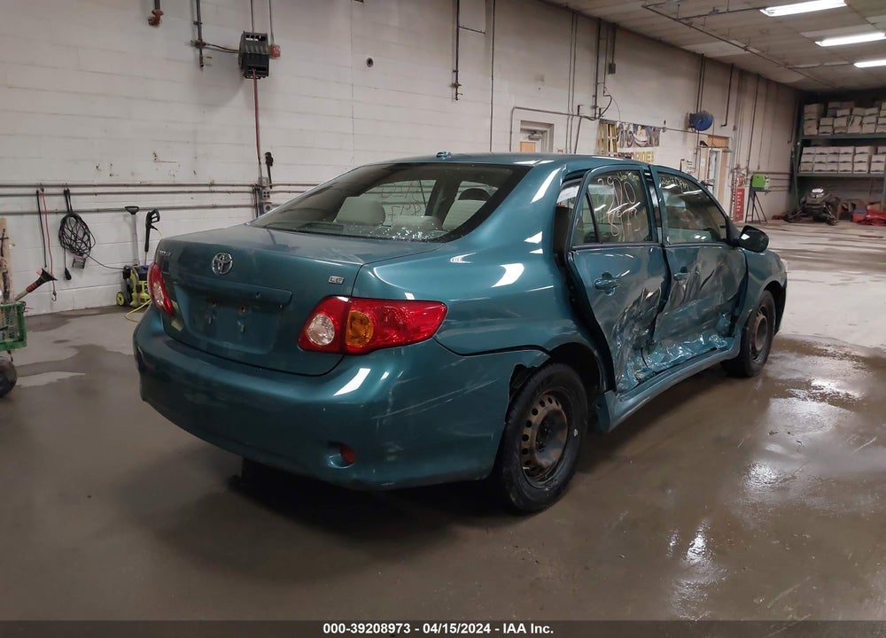 2009 TOYOTA COROLLA LE VIN: 2T1BU40E49C088277