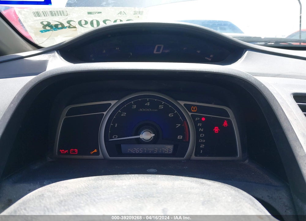 2011 HONDA CIVIC LX VIN: 2HGFA1F59BH303777