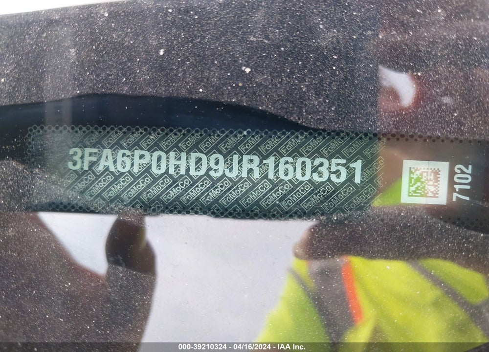 2018 FORD FUSION SE VIN: 3FA6P0HD9JR160351