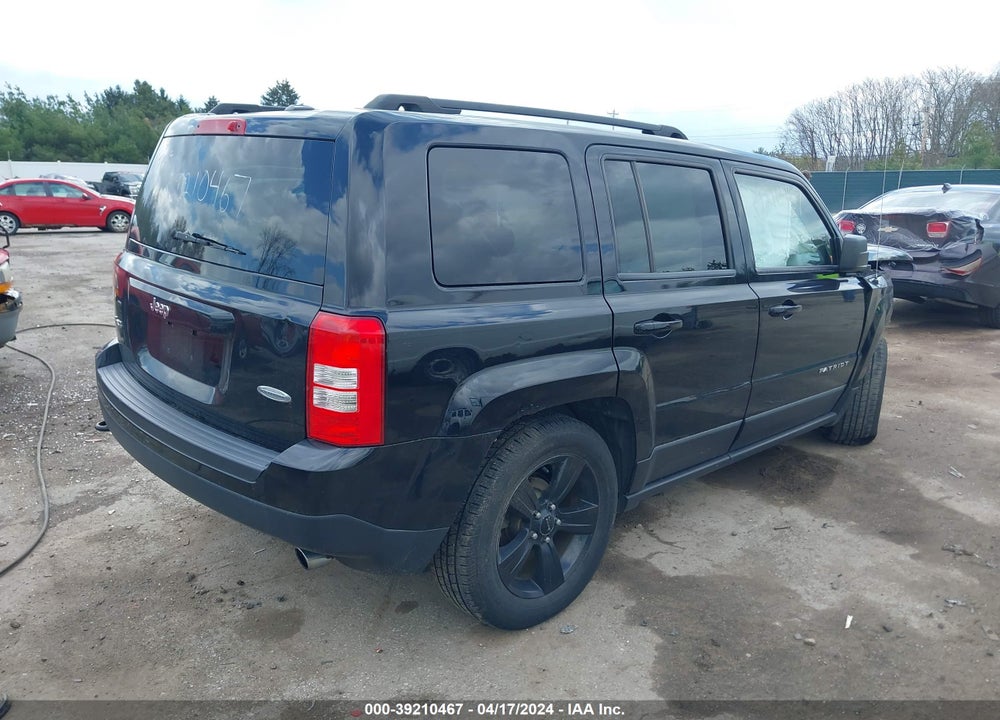 2014 JEEP PATRIOT LATITUDE VIN: 1C4NJRFB9ED845655