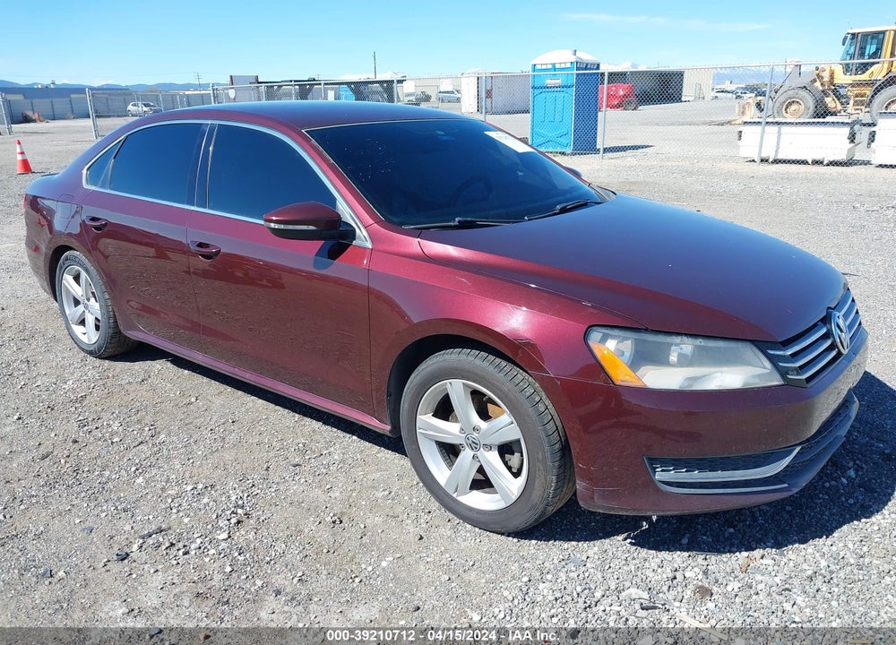 2012 VOLKSWAGEN PASSAT 2.5L SE VIN: 1VWBP7A38CC042129