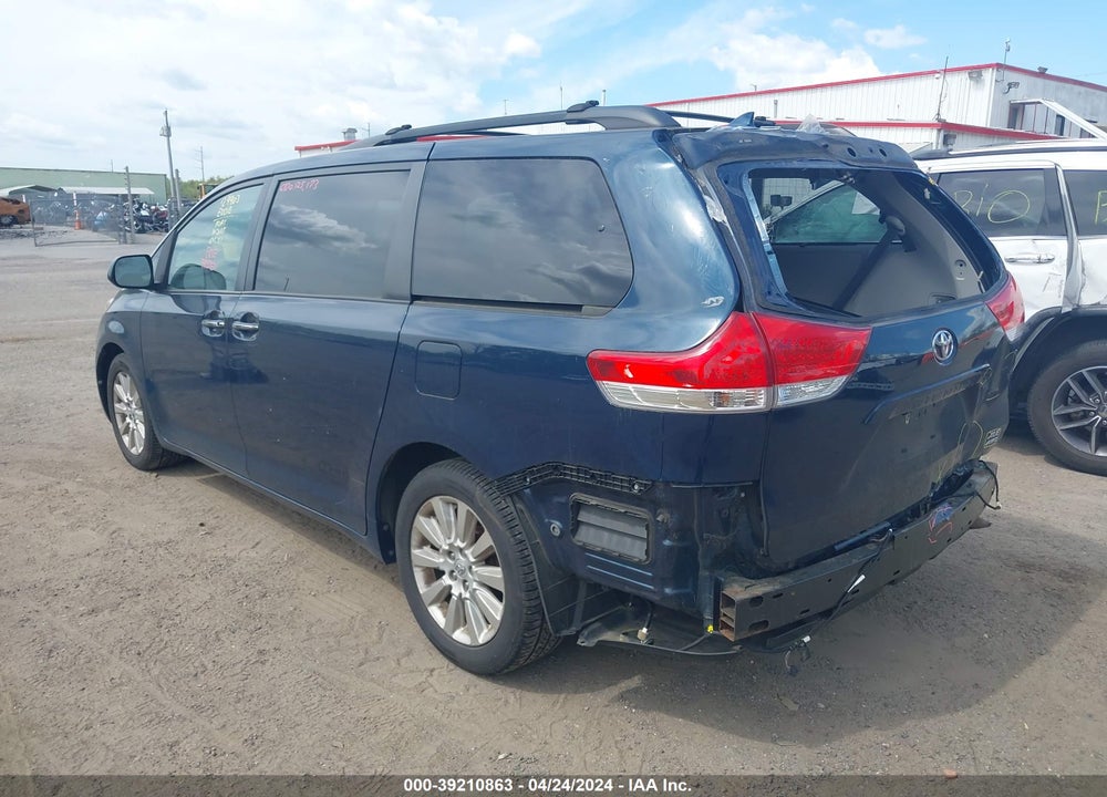 2011 TOYOTA SIENNA XLE VIN: 5TDDK3DC3BS009213