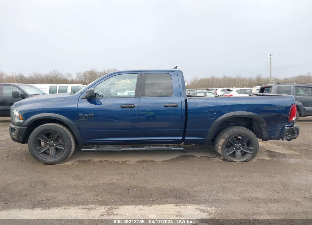 2021 RAM 1500 CLASSIC WARLOCK QUAD CAB 4X4 6'4 BOX VIN: 1C6RR7GG3MS527444