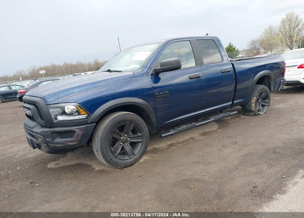 2021 RAM 1500 CLASSIC WARLOCK QUAD CAB 4X4 6'4 BOX VIN: 1C6RR7GG3MS527444