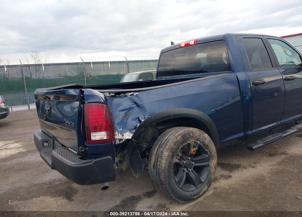2021 RAM 1500 CLASSIC WARLOCK QUAD CAB 4X4 6'4 BOX VIN: 1C6RR7GG3MS527444