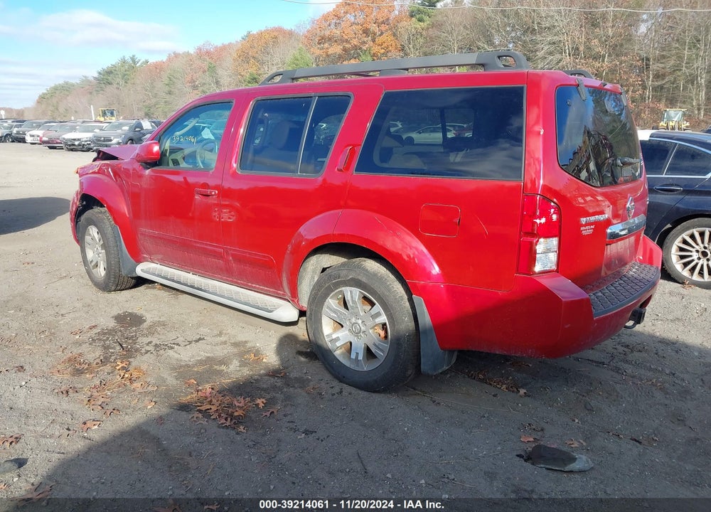 2009 NISSAN PATHFINDER SE VIN: 5N1AR18B59C619108