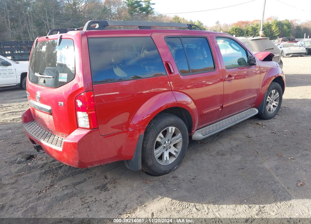 2009 NISSAN PATHFINDER SE VIN: 5N1AR18B59C619108