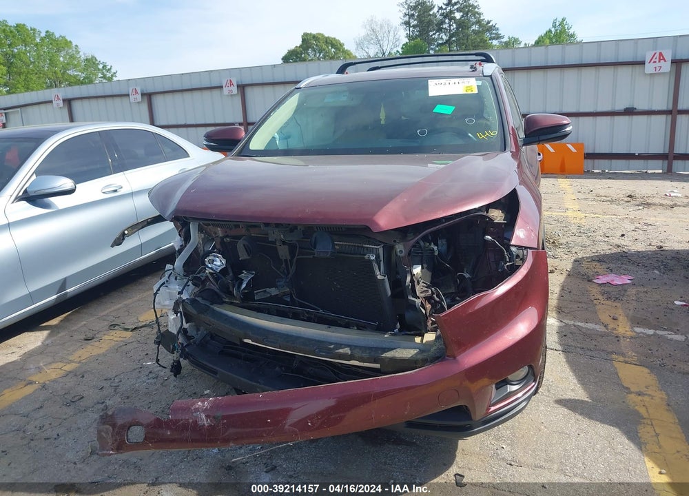 2016 TOYOTA HIGHLANDER XLE V6 VIN: 5TDKKRFH1GS150324