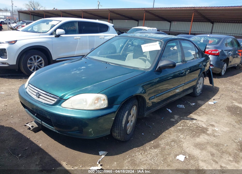 2000 HONDA CIVIC VALUE PACKAGE VIN: 2HGEJ6615YH567870