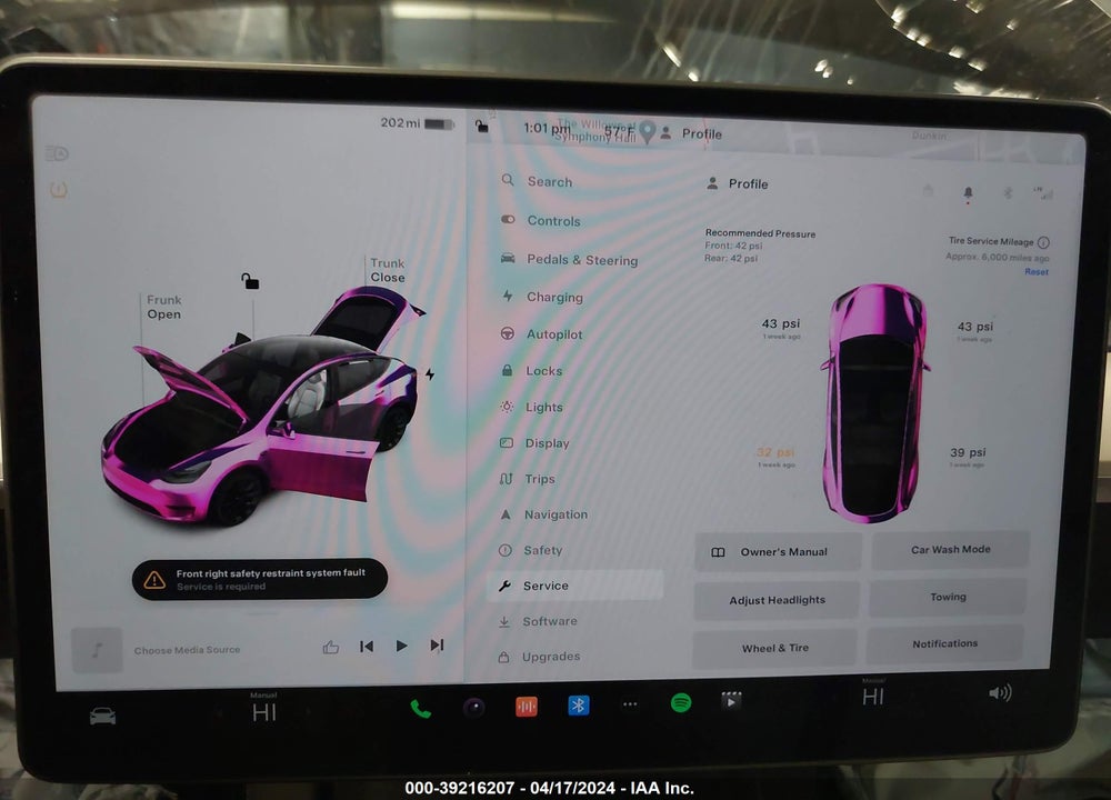 2023 TESLA MODEL Y AWD/LONG RANGE DUAL MOTOR ALL-WHEEL DRIVE VIN: 7SAYGDEE0PA141429