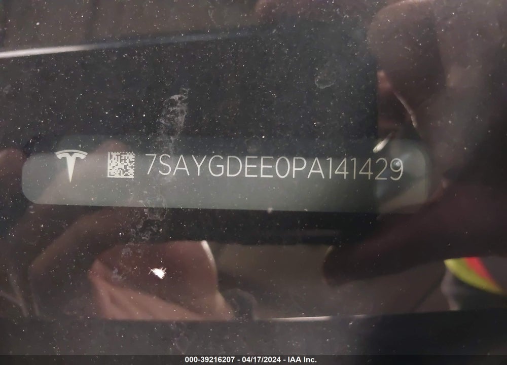2023 TESLA MODEL Y AWD/LONG RANGE DUAL MOTOR ALL-WHEEL DRIVE VIN: 7SAYGDEE0PA141429