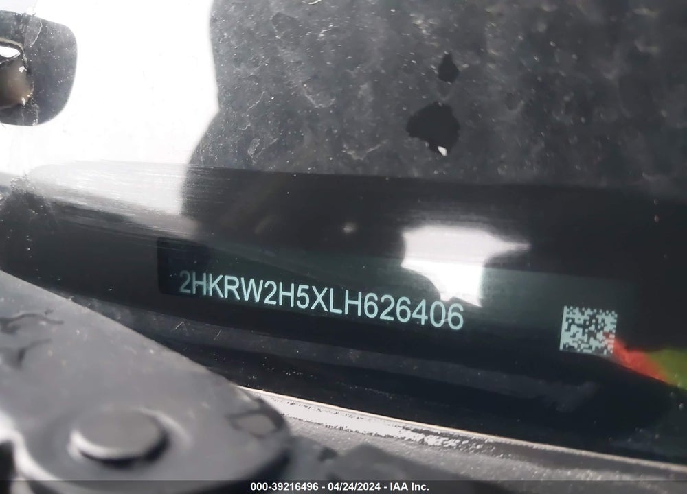 2020 HONDA CR-V AWD EX VIN: 2HKRW2H5XLH626406