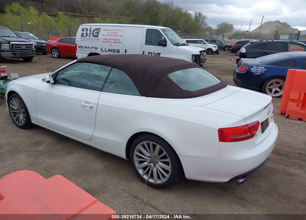 2011 AUDI A5 2.0T PREMIUM VIN: WAULFAFH8BN010308