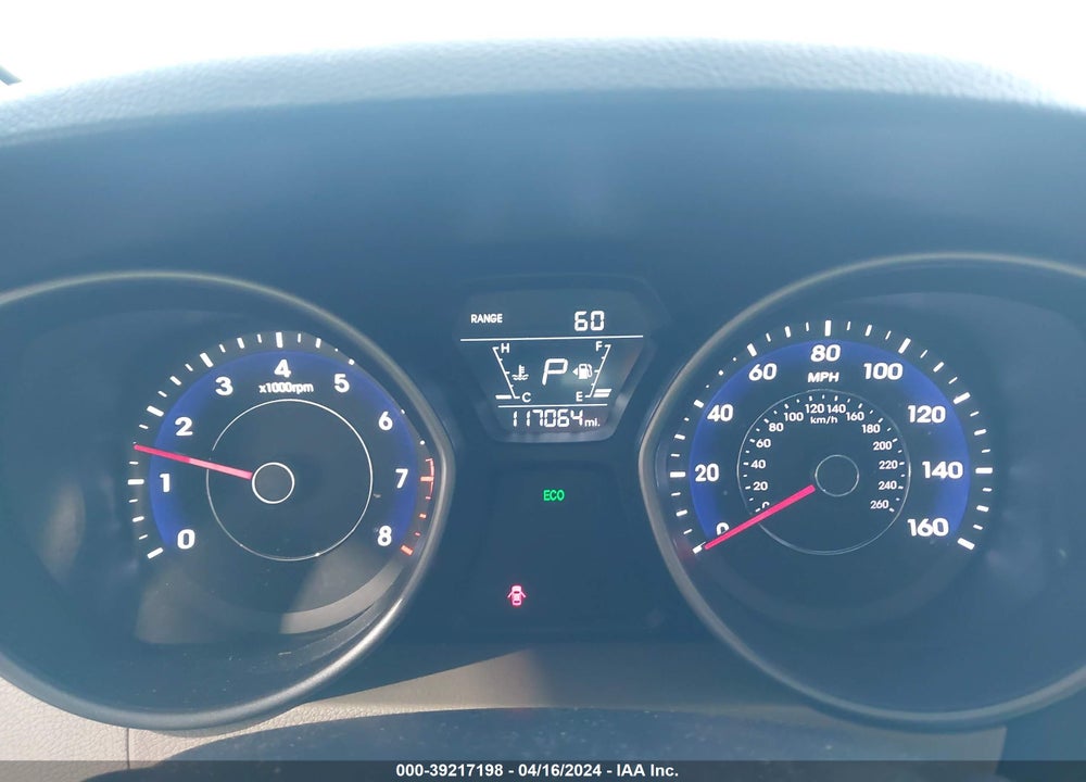 2014 HYUNDAI ELANTRA LIMITED VIN: 5NPDH4AE2EH457611