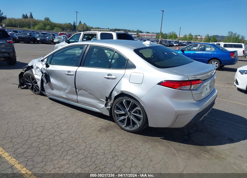 2022 TOYOTA COROLLA SE VIN: JTDP4MCE4NJ093592