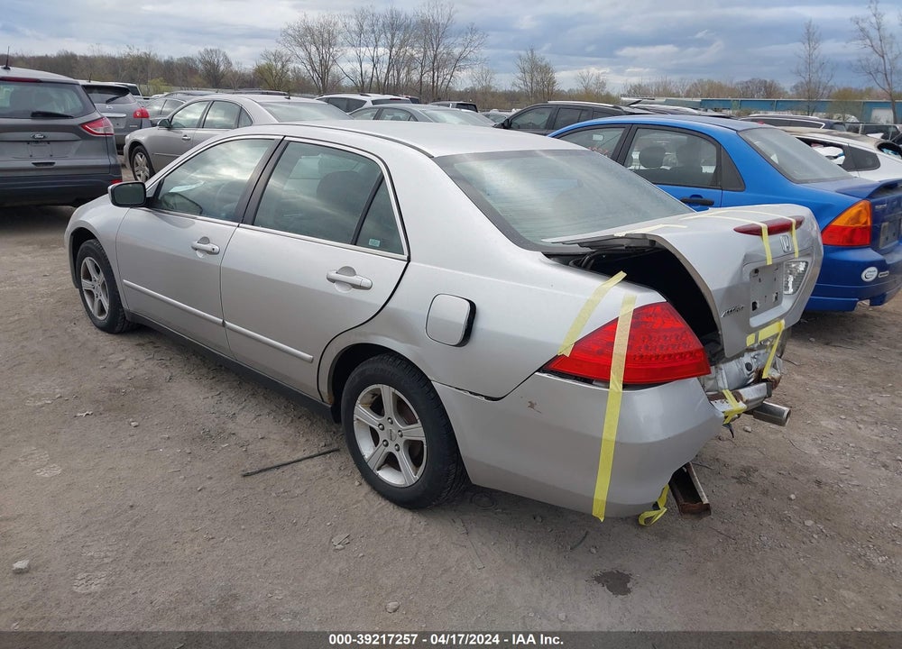 2007 HONDA ACCORD 2.4 LX VIN: 3HGCM56437G709862