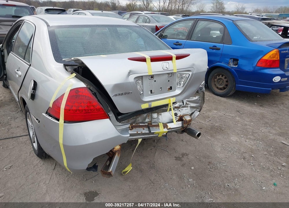 2007 HONDA ACCORD 2.4 LX VIN: 3HGCM56437G709862