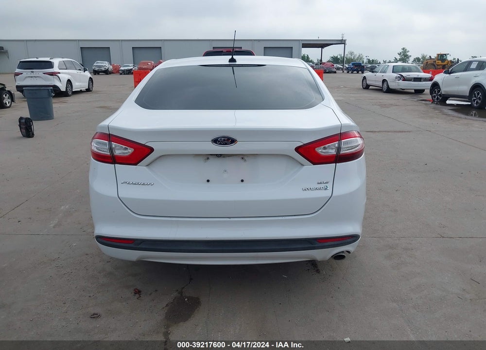 2015 FORD FUSION HYBRID SE VIN: 3FA6P0LU5FR163827
