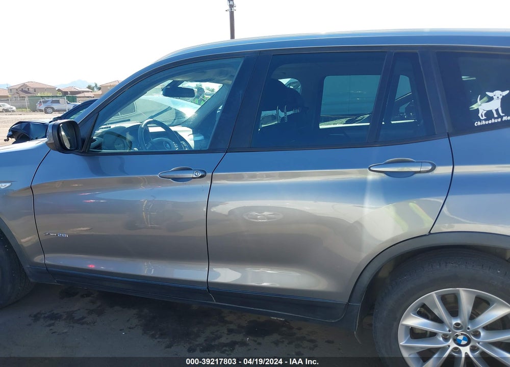 2014 BMW X3 XDRIVE28I VIN: 5UXWX9C52E0D31317