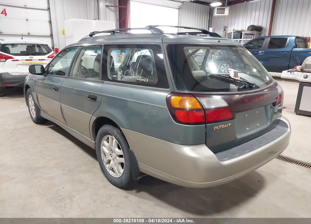 2002 SUBARU OUTBACK VIN: 4S3BH665827640992