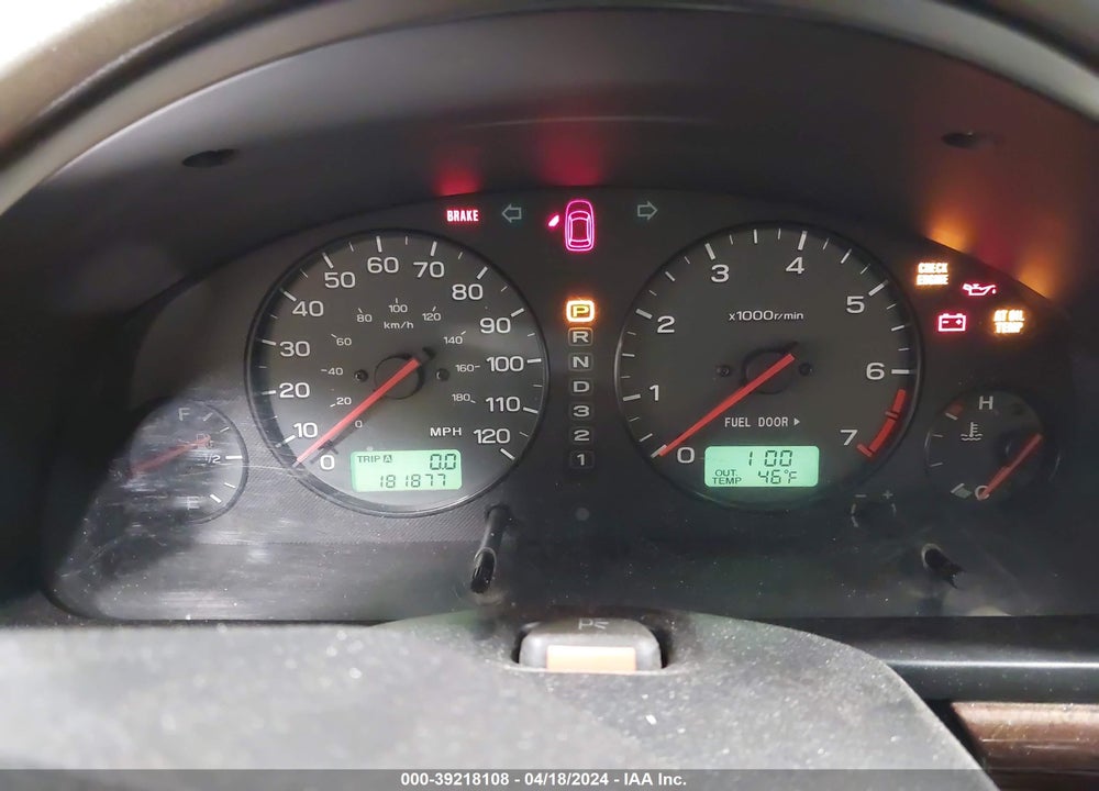 2002 SUBARU OUTBACK VIN: 4S3BH665827640992