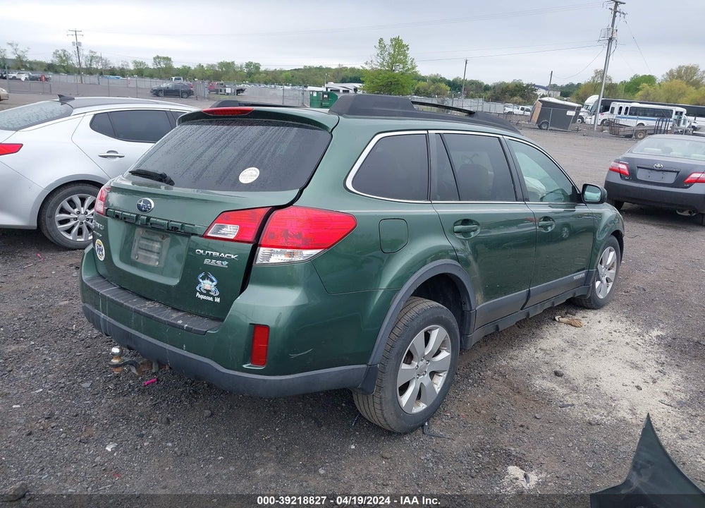 2010 SUBARU OUTBACK 2.5I PREMIUM VIN: 4S4BRBCC4A3343633