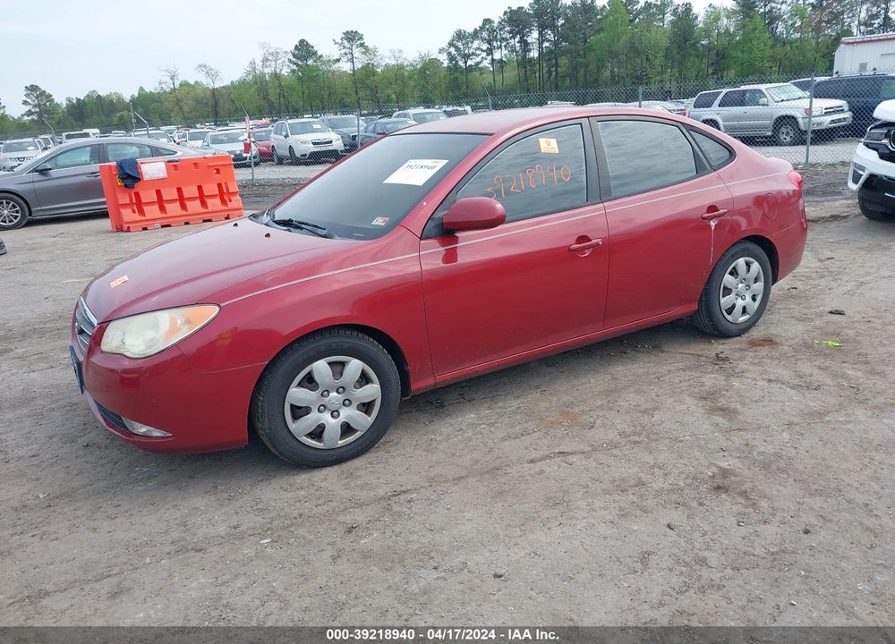2008 HYUNDAI ELANTRA VIN: KMHDU46D48U291741