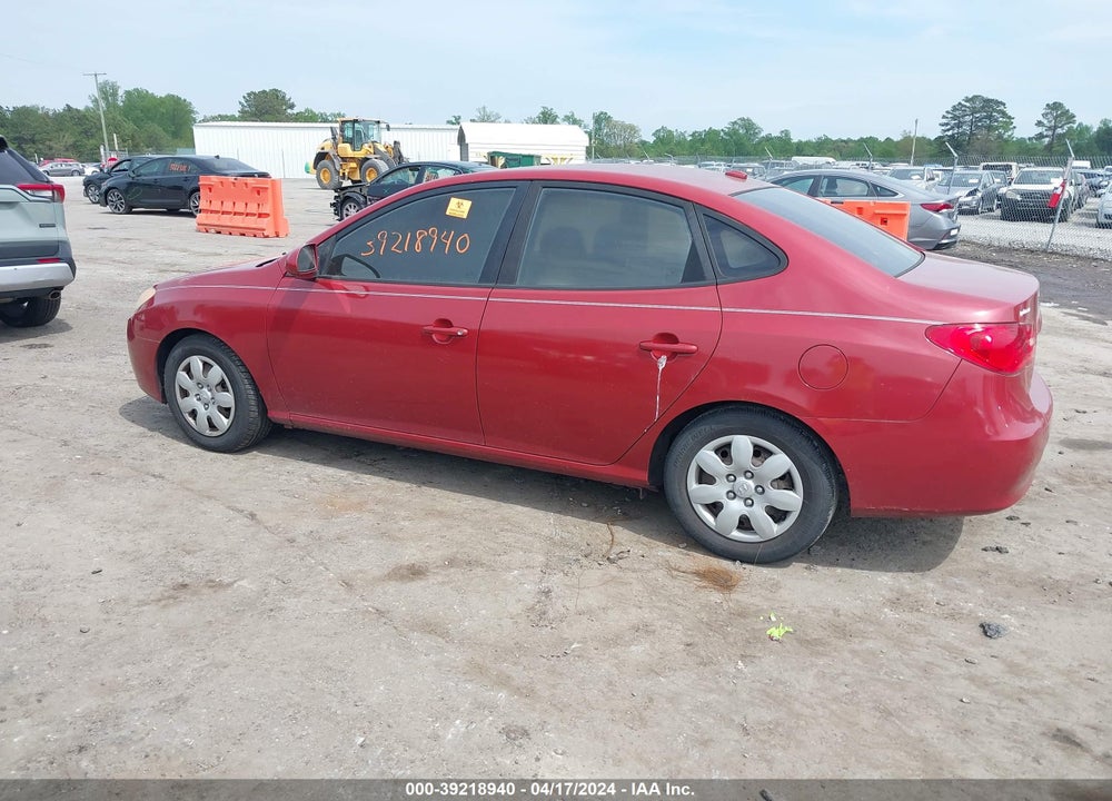 2008 HYUNDAI ELANTRA VIN: KMHDU46D48U291741