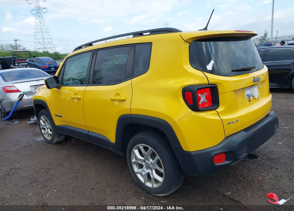 2017 JEEP RENEGADE LATITUDE 4X4 VIN: ZACCJBBB1HPF99582
