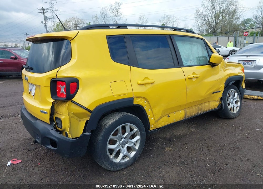 2017 JEEP RENEGADE LATITUDE 4X4 VIN: ZACCJBBB1HPF99582