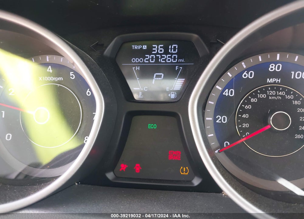 2013 HYUNDAI ELANTRA GLS VIN: KMHDH4AE6DU764232