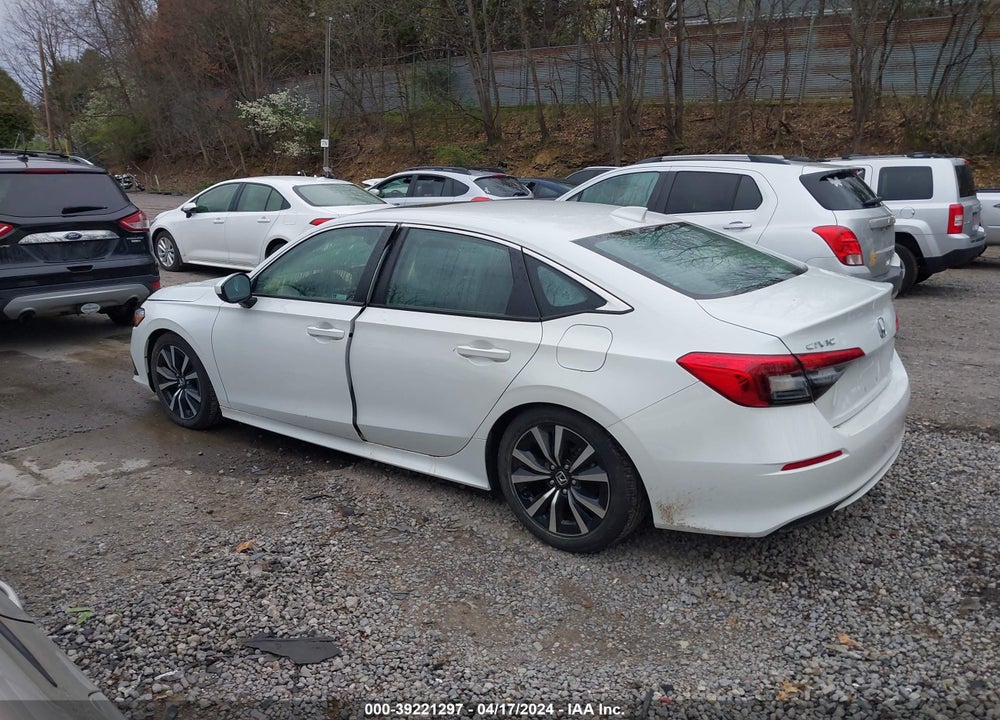 2022 HONDA CIVIC EX VIN: 2HGFE1F75NH322983