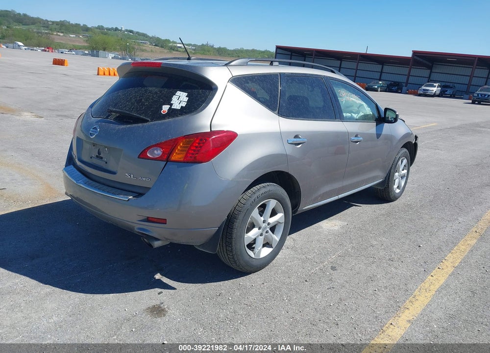 2010 NISSAN MURANO SL VIN: JN8AZ1MW1AW118088