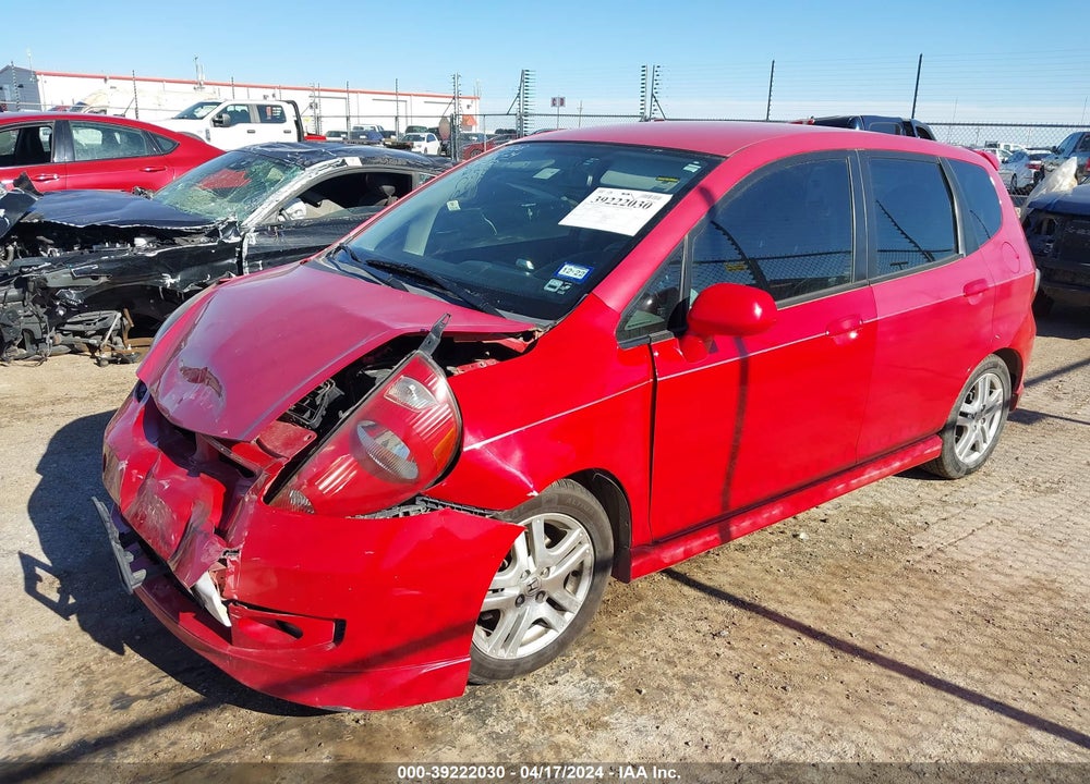 2007 HONDA FIT SPORT VIN: JHMGD38697S036439