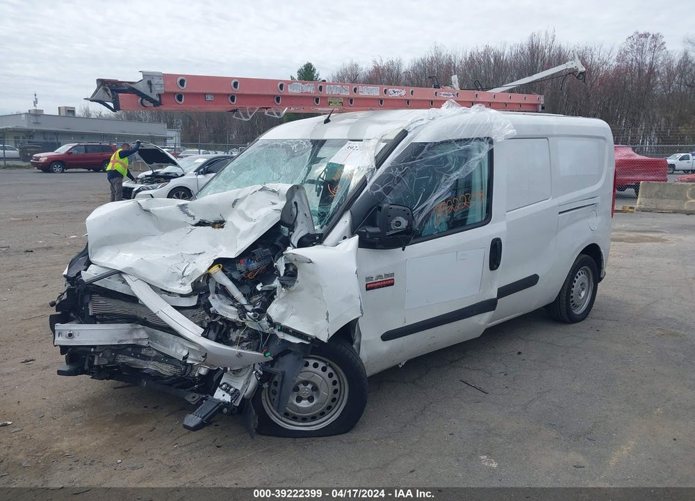 2022 RAM PROMASTER CITY CARGO VAN VIN: ZFBHRFAB0N6W45105